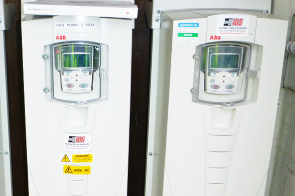 Inverter Trials picture shows a series of 2 ABB inverters