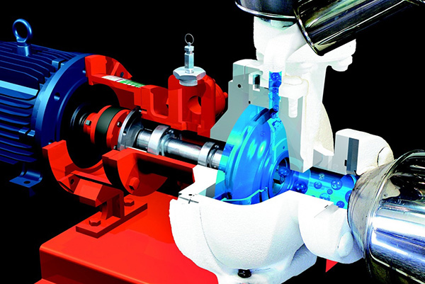 Pump Optimisation Assessment - picture shows a motor and pump aplication set up