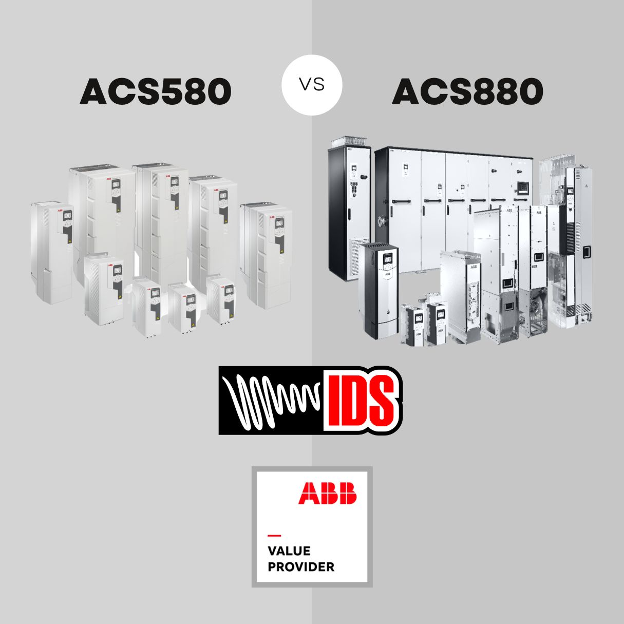ABB Drives ACS580 or ACS880 - What are the differences?